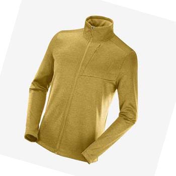 Salomon ESSENTIAL LIGHTWARM HEATHER Mikiny S Kapucňou Panske Žlté | SK 2427GSO